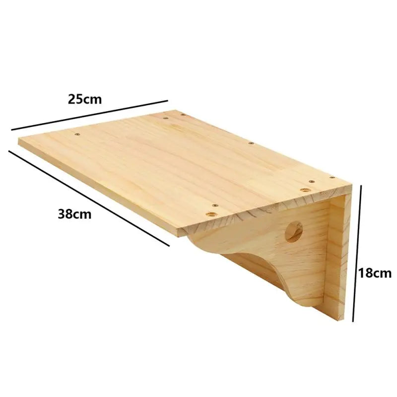 1PC Cat Tree Wall Mounted Cat Shelves Scratching Post for Cat Jumping Platform and Cat Hammock Rope Ladder Wall Wooden Furniture - SilverSmith Live