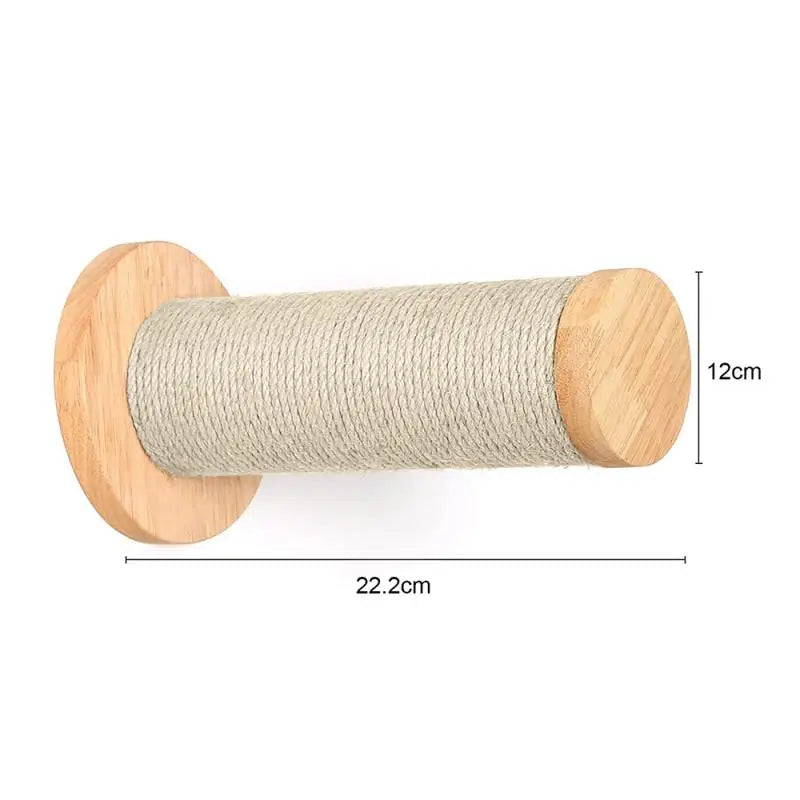1PC Cat Tree Wall Mounted Cat Shelves Scratching Post for Cat Jumping Platform and Cat Hammock Rope Ladder Wall Wooden Furniture - SilverSmith Live