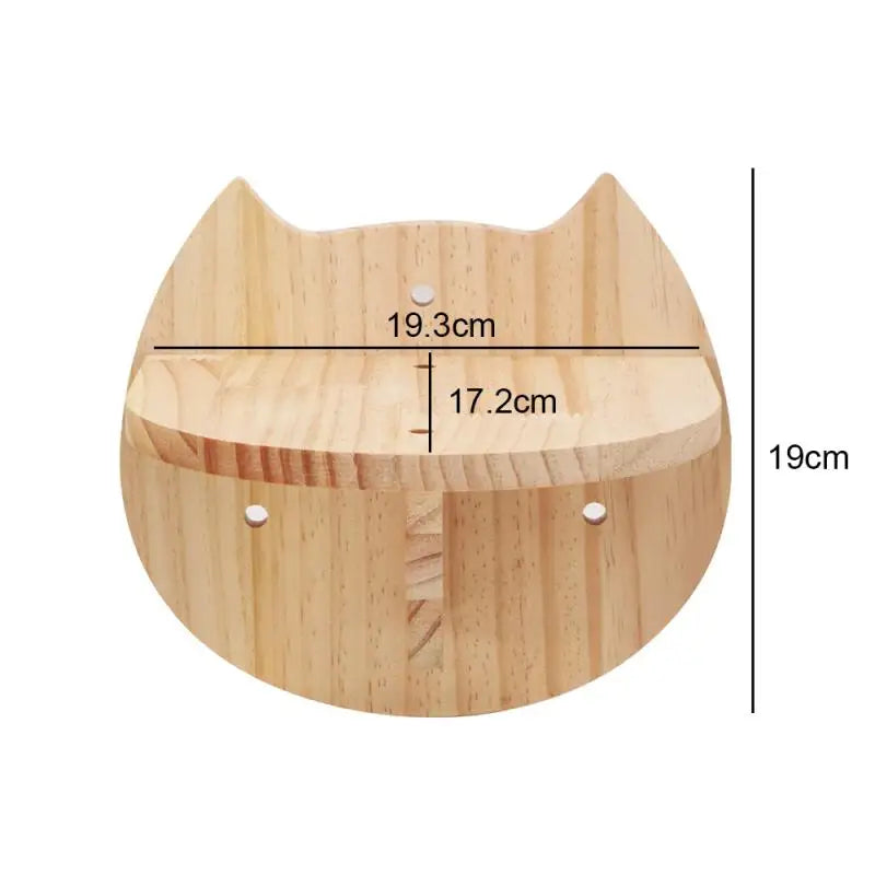 1PC Cat Tree Wall Mounted Cat Shelves Scratching Post for Cat Jumping Platform and Cat Hammock Rope Ladder Wall Wooden Furniture - SilverSmith Live
